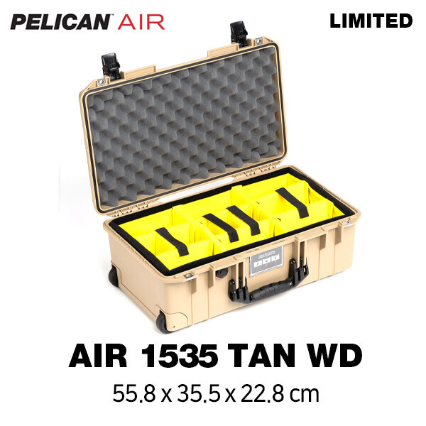한국 공식 펠리칸 스토어 #,펠리칸에어 1535WD 데저트탄 한정판 (With Divider) PELICAN AIR